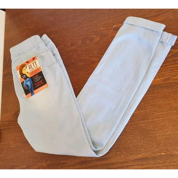 NEW Wax Jean Collection Size 5 Los Angeles Skinny Jeans Light Wash Distressed - Picture 8 of 16